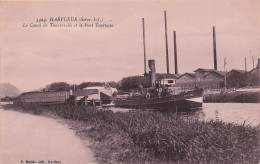 Harfleur - Canal De Tancarville Et Pont Tournant - Bateau - Remorqueur -  CPA °J - Harfleur
