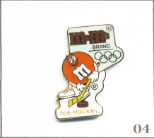 Pin’s Sport - J.O D’Albertville 1992 / Hockey Sur Glace - Sponsor Chocolat M&M’s. Zamac Fin. T1009-04 - Jeux Olympiques