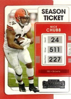 24 Nick Chubb Cleveland Browns - Panini Contenders Season Ticket Football US NFL 2021 - Altri & Non Classificati