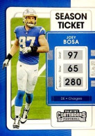 53 Joey Bosa Los Angeles Chargers - Panini Contenders Season Ticket Football US NFL 2021 - Autres & Non Classés