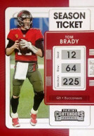 91 Tom Brady Tampa Bay Buccaneers - Panini Contenders Season Ticket Football US NFL 2021 - Altri & Non Classificati