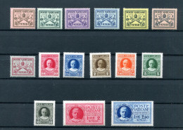 1929.VATICANO.YVERT 26/38** + EXPRES.NUEVOS SIN FIJASELLOS(MNH).CATALOGO 285 € - Unused Stamps