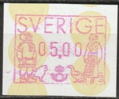 Schweden 1991 ATM  Mi-Nr.1 ** Postfrisch 05,00 ( B2922 ) - Automatenmarken [ATM]