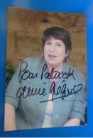 AUTOGRAPHE DE ANNIE GREGORIO SUR CARTE POSTALE SOUPLE - Schauspieler Und Komiker