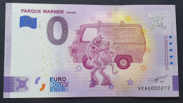 BILLETE 0 Euro Souvenir 0 € ESPAÑA: VEAG 2023-5 PARQUE WARNER MADRID - Scooby Doo - Sonstige & Ohne Zuordnung