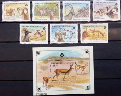 Uzbekistan 1996, Endemic Fauna, MNH S/S And Stamps Set - Ouzbékistan