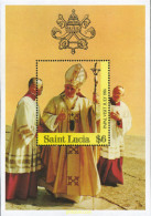 360683 MNH SANTA LUCIA 1986 VISITA DE JUANPABLO II A SANTA LUCIA - St.Lucia (...-1978)