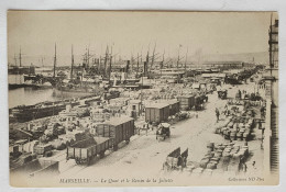 Carte Postale CPA MARSEILLE LE QUAI ET LE BASSIN DE LA JOLIETTE - Joliette, Hafenzone