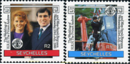 361435 MNH SEYCHELLES 1986 BODA DEL PRINCIPE ANDRES - Seychelles (...-1976)