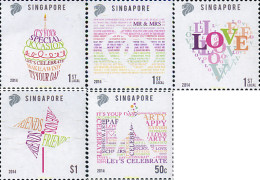 362598 MNH SINGAPUR 2014 MENSAJES - Singapur (...-1959)