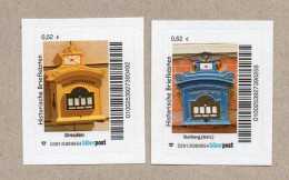 X01] BRD - Privatpost - Biberpost -  2 W - Histor. Briefkästen - Private & Local Mails