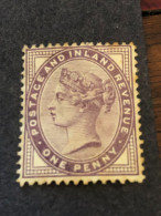 GREAT BRITAIN  SG 172  1d Lilac MH* - Unused Stamps