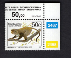2034942848 1993 SCOTT 857  (XX)  POSTFRIS MINT NEVER HINGED - ENDANGERED FAUNA - CERCOPITHECUS MITIS - Unused Stamps
