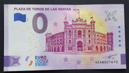 BILLETE 0 Euro Souvenir 0 € ESPAÑA: VEAB 2024-1 PLAZA DE TOROS DE LAS VENTAS - MADRID - Otros & Sin Clasificación