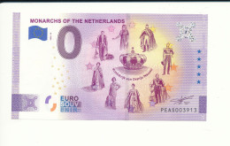 Billet Touristique 0 Euro - MONARCHS OF THE NETHERLANDS - PEAS - 2020-12 -  n° 3913 - Otros & Sin Clasificación