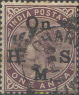 661763 USED INDIA INGLESA 1883 SELLOS DE SERVICIO. ON H.M.S. SELLOS DEL 1882-92 SOBRECARGADOS - ...-1852 Voorfilatelie