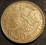 MONACO - 50 FRANCS 1950 - Rainier III - KM 132 - 1949-1956 Alte Francs