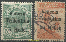 693239 HINGED ITALIA. TRENTINO-ALTO ADIGE 1918 REY VICTOR EMANUEL III - Trente