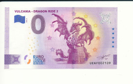 Billet Touristique  0 Euro  - VULCANIA - DRAGON RIDE 2 - UEAF - 2023-6 - N° 2109 - Other & Unclassified