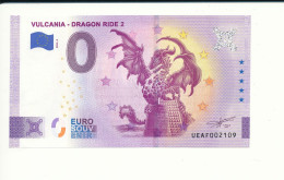 Billet Touristique  0 Euro  - VULCANIA - DRAGON RIDE 2 - UEAF - 2023-6 - N° 2109 - Sonstige & Ohne Zuordnung