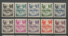 GUADELOUPE TAXE N° 41 à 50 Série Complète NEUF** LUXE SANS CHARNIERE NI TRACE  / Hingeless  / MNH - Airmail