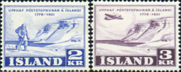 713693 MNH ISLANDIA 1951 175 ANIVERSARIO DE LA ORGANIZACION DE LOS SERVICIONS POSTALES - Collezioni & Lotti