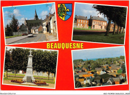 ABOP10-80-0741 - BEAUQUESNE - L'Eglise - La Mairie Et Le Terrain De Balle Au Poing - Beauquesne