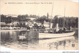 ABMP7-74-0595 - THONON-LES-BAINS - Rives Sous Thonon -Vue Sur La Jetee - Thonon-les-Bains