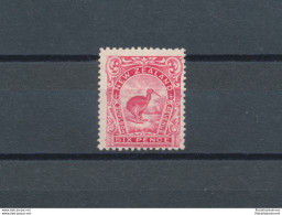 1907-08 NEW ZEALAND - Stanley Gibbons N. 384 - 6 D. Carmine-pink - MLH* - Otros & Sin Clasificación