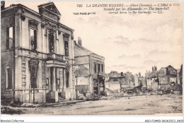 ABOP2-80-0151 - La Grande Guerre - ALBERT - L'Hôtel De Ville Incendié Par Les Allemands - Albert