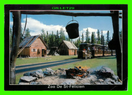 ST-FÉLICIEN, QUÉBEC - ZOO DE ST-FÉLICIEN, LAC ST-JEAN - TRAIN GRILLAGÉ PARC DES SENTIERS DE LA NATURE - CIRCULÉE 1966 - - Other & Unclassified