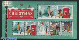 Great Britain 2014 Christmas S/s, Mint NH, Religion - Christmas - Mail Boxes - Neufs
