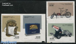 Denmark 2015 Danish Inventions 4v S-a, Mint NH, Sport - Transport - Cycling - Automobiles - Unused Stamps