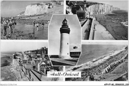 AFPP7-80-0754 - AULT-ONIVAL - La Plage - La Digue - Promenade - Le Phare - Vue Prise Des Falaises - La Plage - Ault