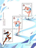 San Marino 2019 Int. Woman Day S/s, Mint NH, History - Sport - Women - Skating - Nuovi