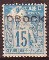 Obock 1892 Y.T.15 */MH VF/ F - Neufs