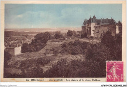 AFWP4-70-0313 - GY - Haute-saône - Vue Générale - Les Vignes Et Le Vieux Château - Gy