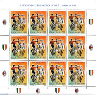 Italy 1999 Football Winners M/s With Club Logo's On Border, Mint NH, Sport - Football - Other & Unclassified