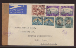 Afrika Zensur Brief Pretorua Nach Hamburg Fuhlsbüttel Briitsche Zone 3.9.1949 - Cartas & Documentos