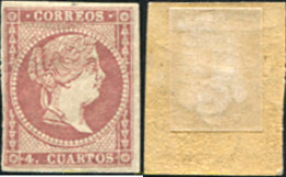 729802 HINGED ESPAÑA 1856 ISABEL II - ...-1850 Préphilatélie