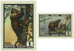 731007 MNH UNION SOVIETICA 1961 PROTECCION DE LA NATURALEZA - ...-1857 Prephilately