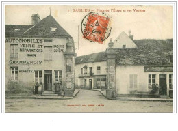 21.SAULIEU.PLACE DE L'ETAPE ET RUE VAUBAN.BOULANGER BONNARD.CHAMPENOIS BUVETTE - Saulieu