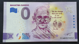 BILLETE 0 Euro Souvenir 0 € MALTA: FEAB 2023-2 MAHATMA GANDHI - Otros & Sin Clasificación