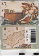 CYPRUS - Painting, Map Of Cyprus, Collector"s Card No 06, Tirage 920, 03/04, Mint - Zypern