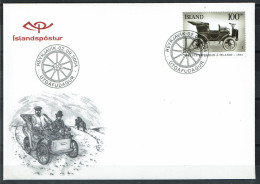 Island - 2004 - FDC - The 100th Anniversary Of The First Automobile - FDC
