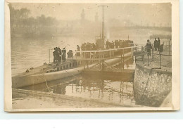 Carte-Photo - Le Montgolfier Sous-marin Français Stationné Au Pont De La Concorde à Paris - Unterseeboote