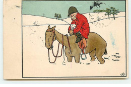 MM Vienne N°204 - Cavalier Sur Le Dos De Son Cheval Dans La Neige - Vienne