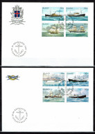Island - 1991-95 - FDC - Postschiffe, Navires Postaux, Postschepen, Postal Ships - FDC
