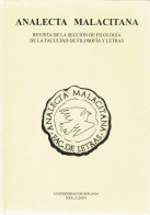 Analecta Malacitana XXX, 2 (2007) - AA.VV. - Ohne Zuordnung