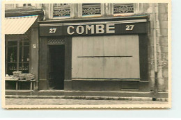 Carte Photo - Commerce - Devanture D'un Commerce Combe N°27 - Shops